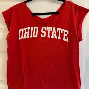 Ohio State Red Sleeveless Top